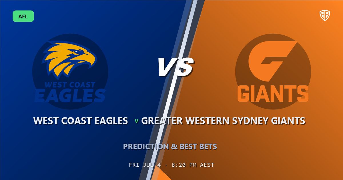 AFL news: West Coast Eagles vs Greater Western Sydney Giants Prediction & Picks (Darcy Jones Key Factor): Stat-Based Insights