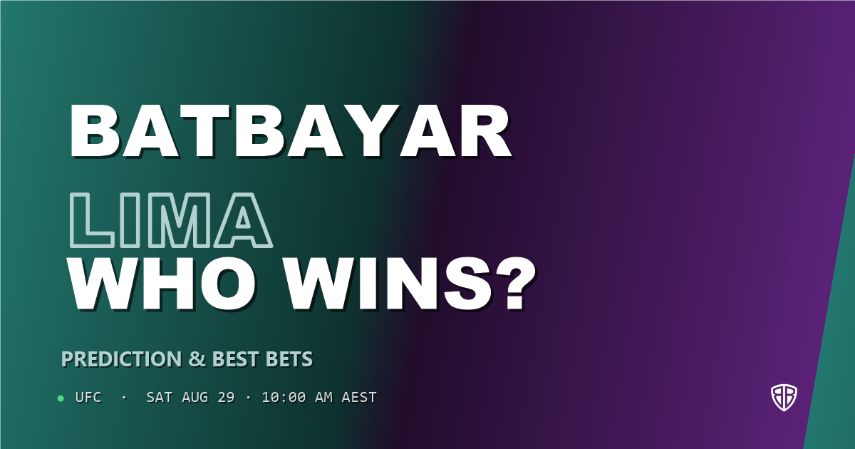 UFC news: Namsrai Batbayar vs Andre Lima Prediction & Picks: High-Value Opportunity
