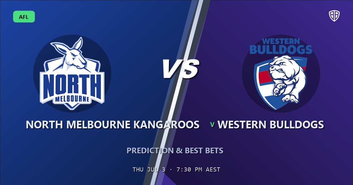 AFL news: North Melbourne Kangaroos vs Western Bulldogs Prediction & Picks : Odds Analysis & Top Props