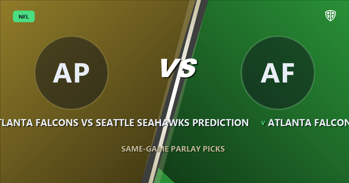 Atlanta Falcons vs Seattle Seahawks Prediction & Same Game Parlay Picks: Data-Driven Targets