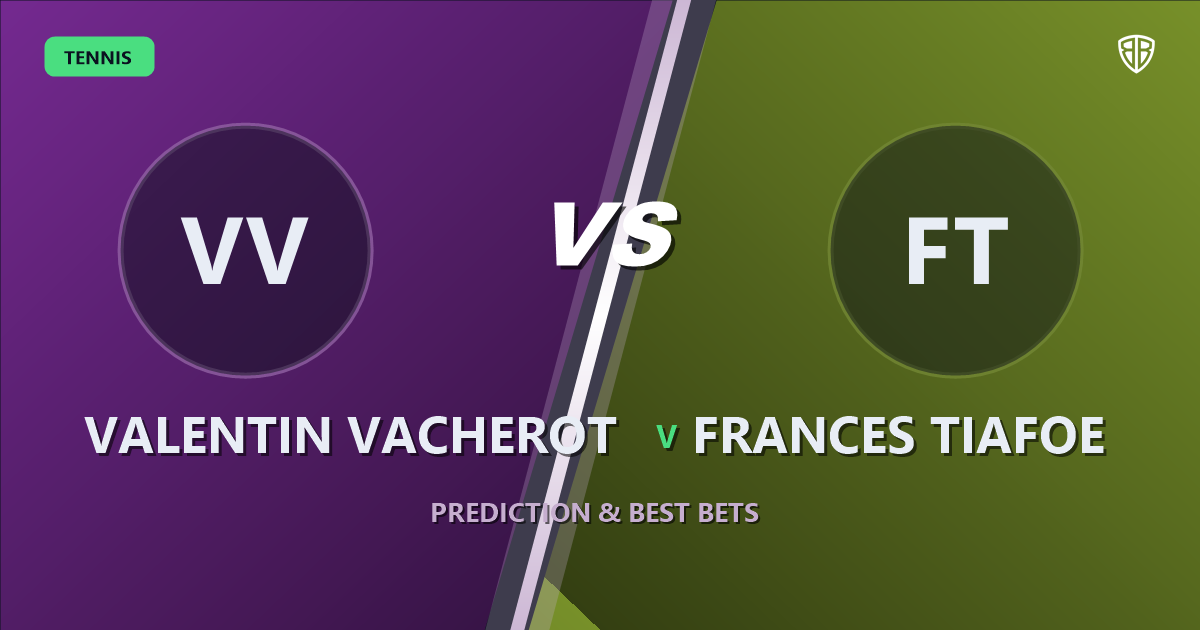 Valentin Vacherot vs Frances Tiafoe Prediction & Picks: Full Match Breakdown & Bets