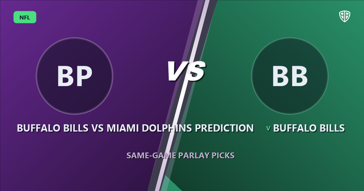 Buffalo Bills vs Miami Dolphins Prediction & Same Game Parlay Picks: High-Value Angles