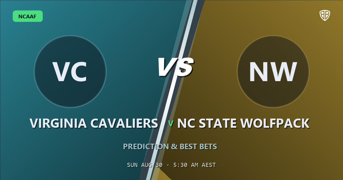 NCAAF news: Virginia Cavaliers vs NC State Wolfpack Prediction & Picks: Smart Betting Angles