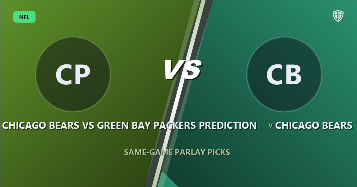 Chicago Bears vs Green Bay Packers Prediction & Same Game Parlay Picks: Best SGP Options