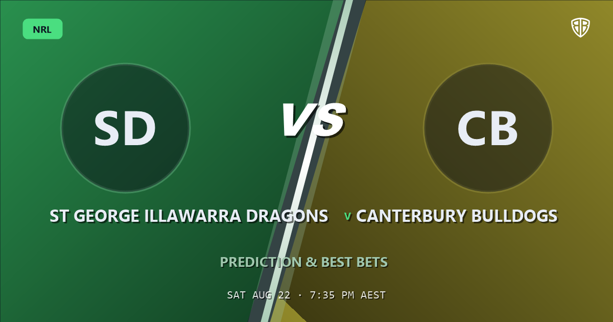 NRL news: St George Illawarra Dragons vs Canterbury Bulldogs Prediction & Picks (Josh Curran Key Factor): Smart Betting Angles