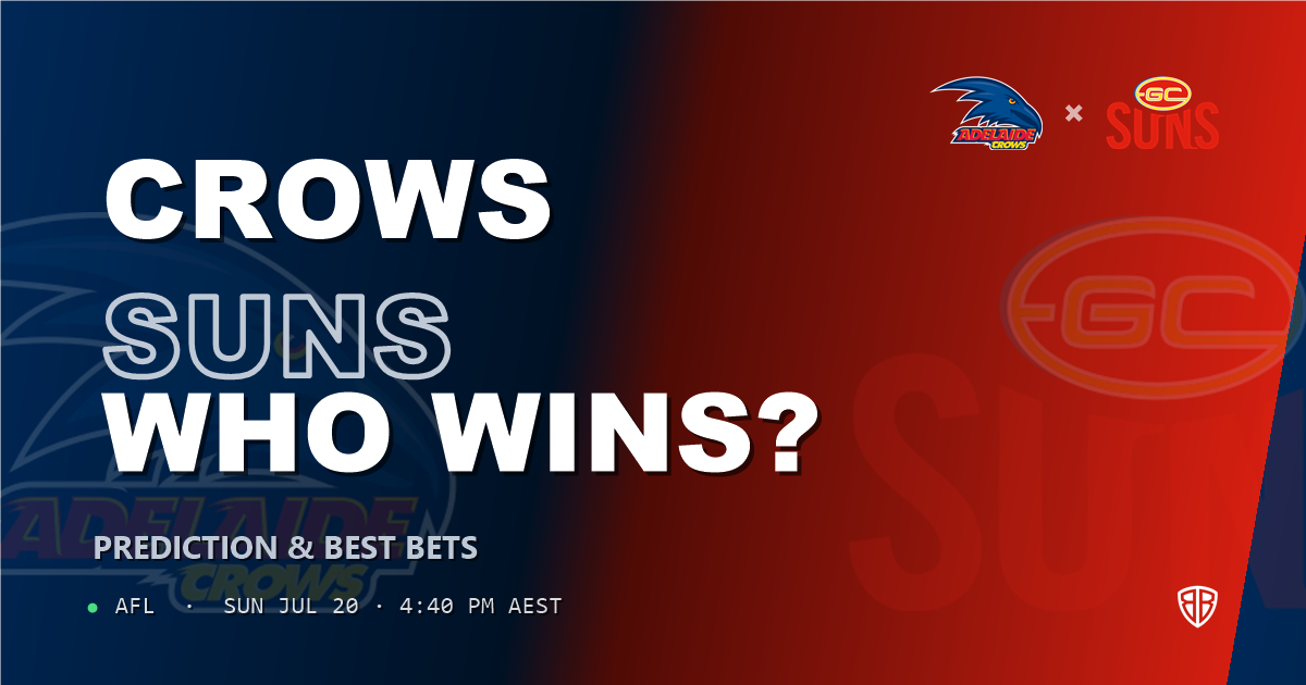 AFL news: Adelaide Crows vs Gold Coast Suns Prediction & Picks : Odds Analysis & Top Props