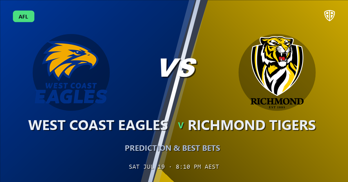 AFL news: West Coast Eagles vs Richmond Tigers Prediction & Picks (Jacob Koschitzke Key Factor): Stat-Based Insights