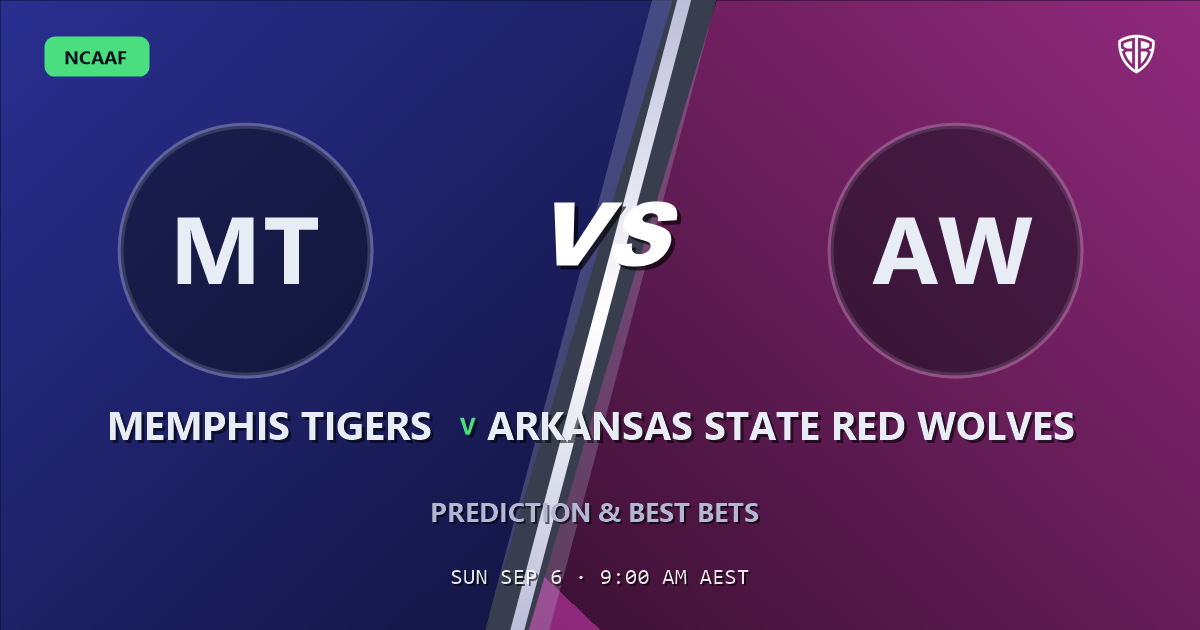 NCAAF news: Memphis Tigers vs Arkansas State Red Wolves Prediction & Picks: Odds Analysis & Top Props