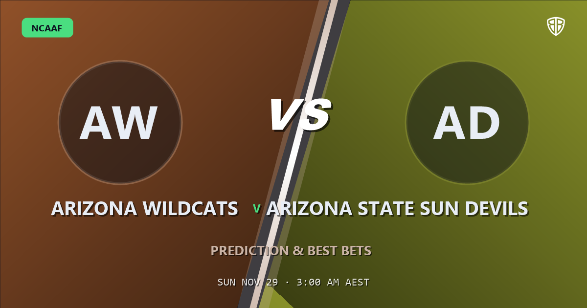 NCAAF news: Arizona Wildcats vs Arizona State Sun Devils Prediction & Picks: Don