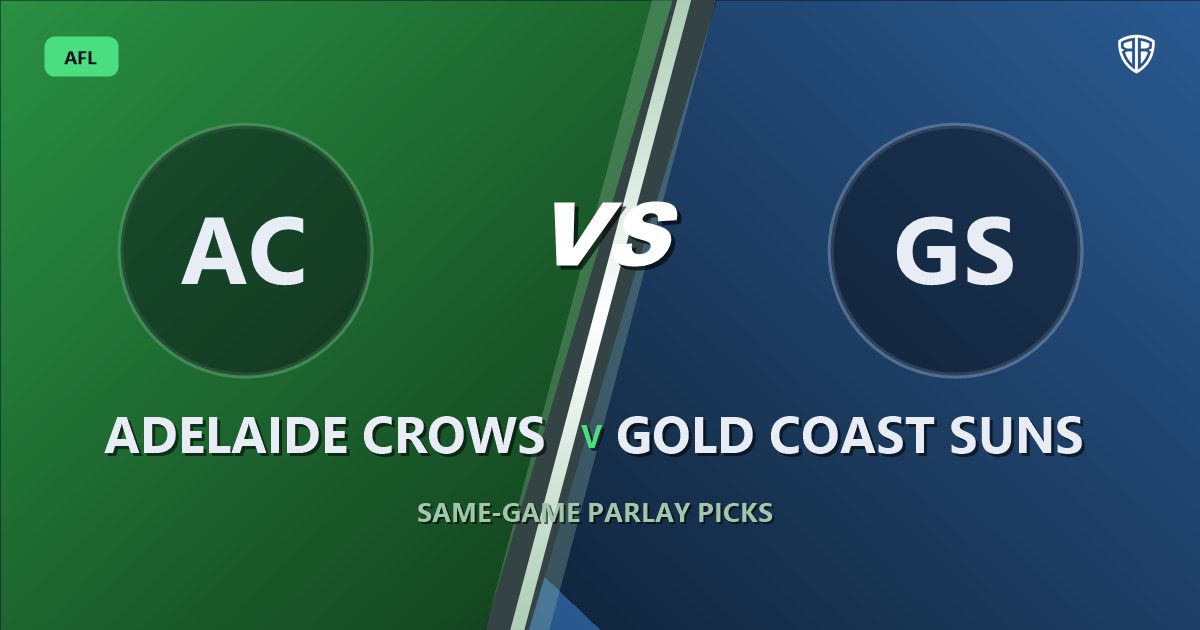 AFL news: Adelaide Crows vs Gold Coast Suns Prediction & Same Game Multi picks Key Insights: High-Value Opportunity
