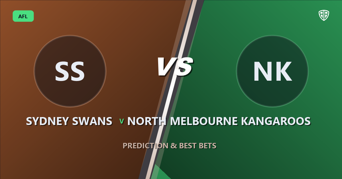 AFL news: Sydney Swans vs North Melbourne Kangaroos Prediction & Picks : Stat-Based Insights