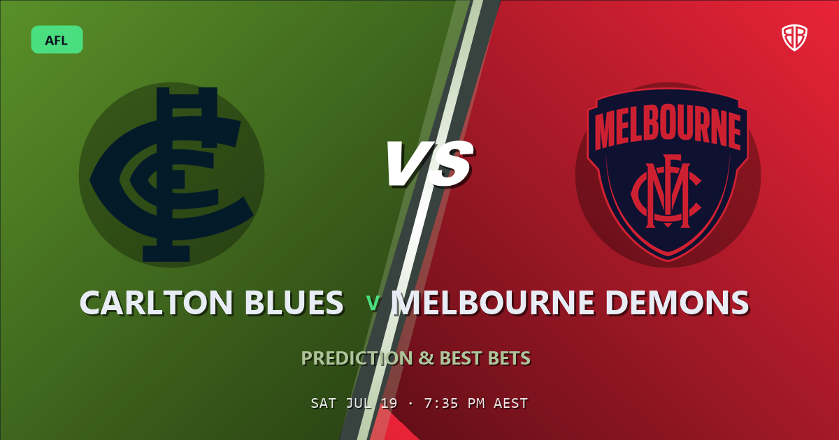 AFL news: Carlton Blues vs Melbourne Demons Prediction & Picks (Jake Bowey Key Factor): Odds Analysis & Top Props