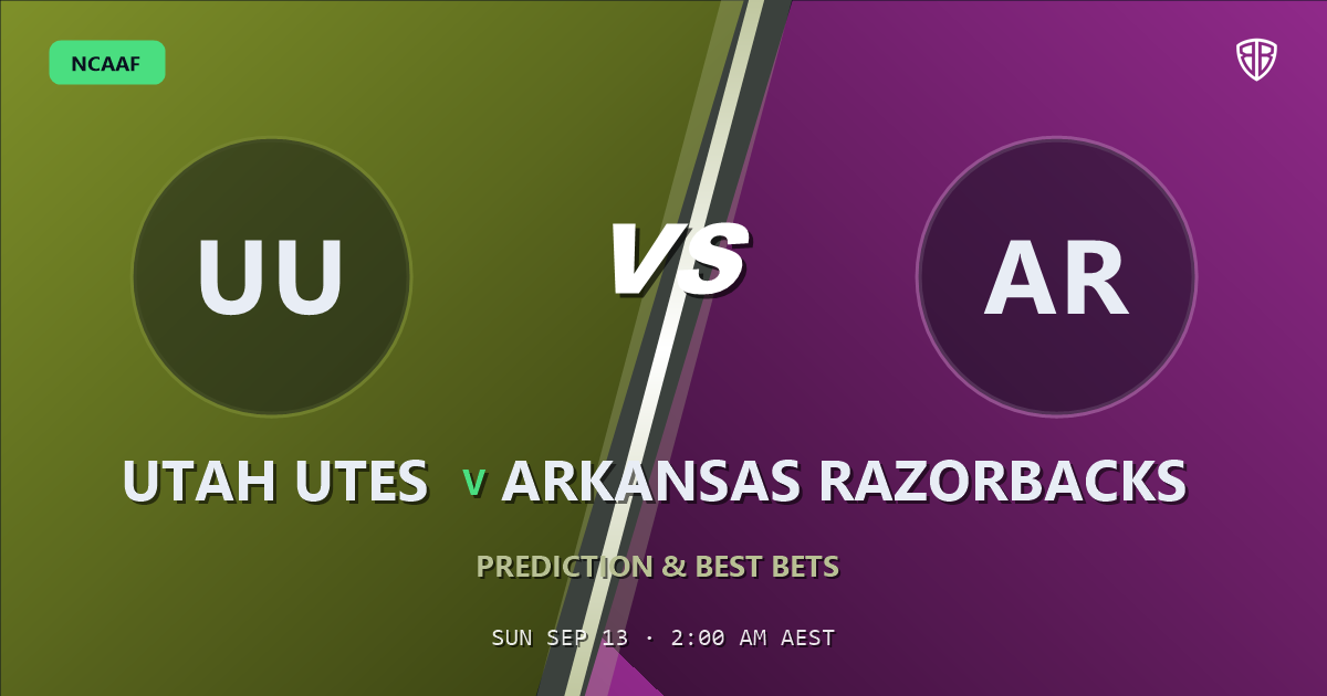 NCAAF news: Utah Utes vs Arkansas Razorbacks Prediction & Picks: Analytics Breakdown