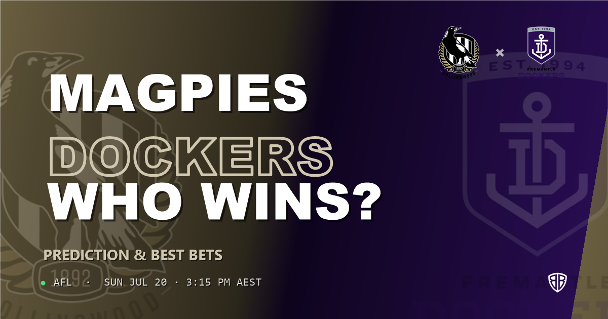 AFL news: Collingwood Magpies vs Fremantle Dockers Prediction & Picks : Odds Analysis & Top Props