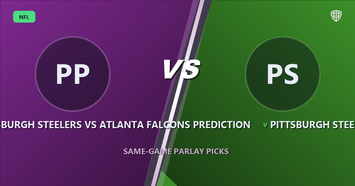 Pittsburgh Steelers vs Atlanta Falcons Prediction & Same Game Parlay Picks: Data-Driven Targets