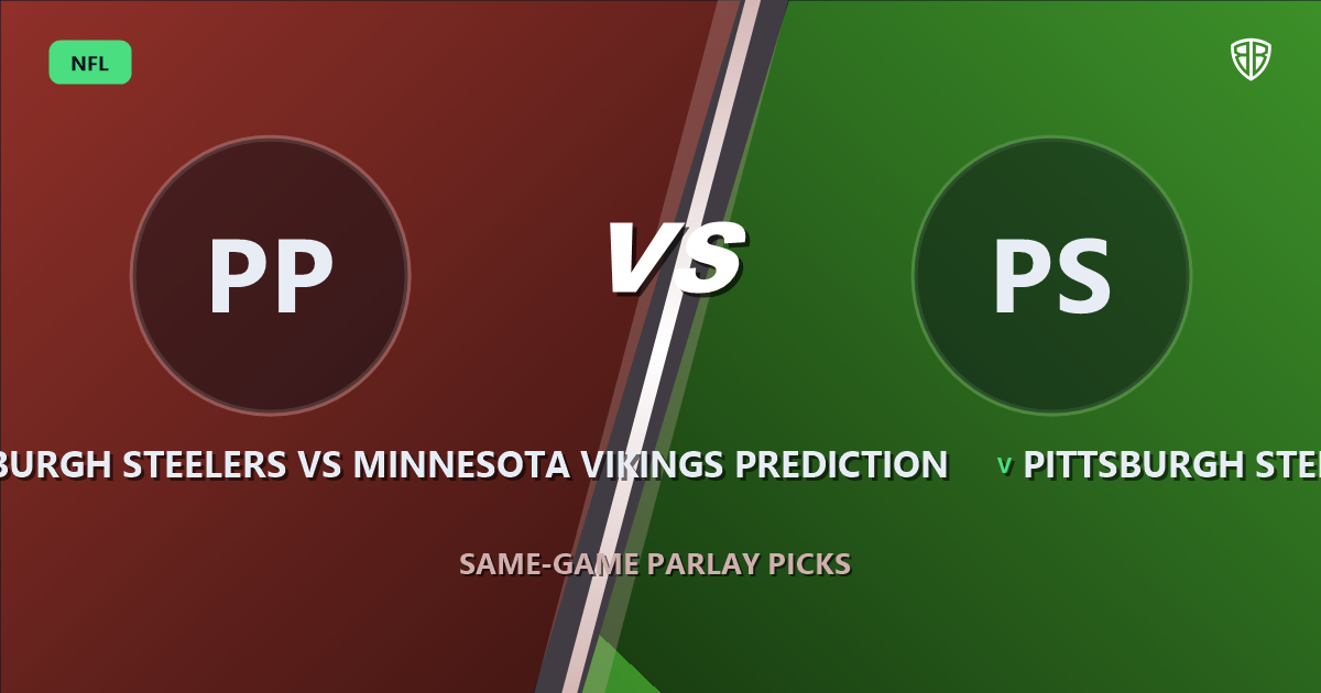 Pittsburgh Steelers vs Minnesota Vikings Prediction & Same Game Parlay Picks: Data-Driven Targets