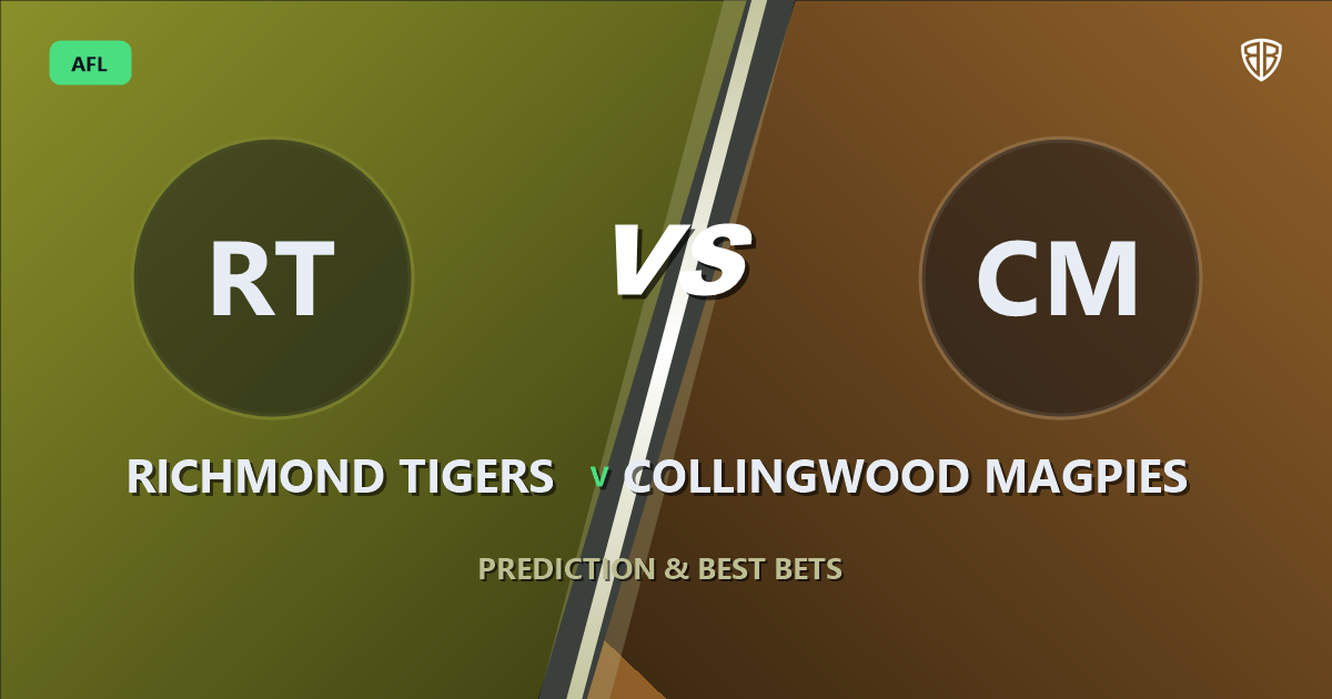 AFL news: Richmond Tigers vs Collingwood Magpies Prediction & Picks : Odds Analysis & Top Props
