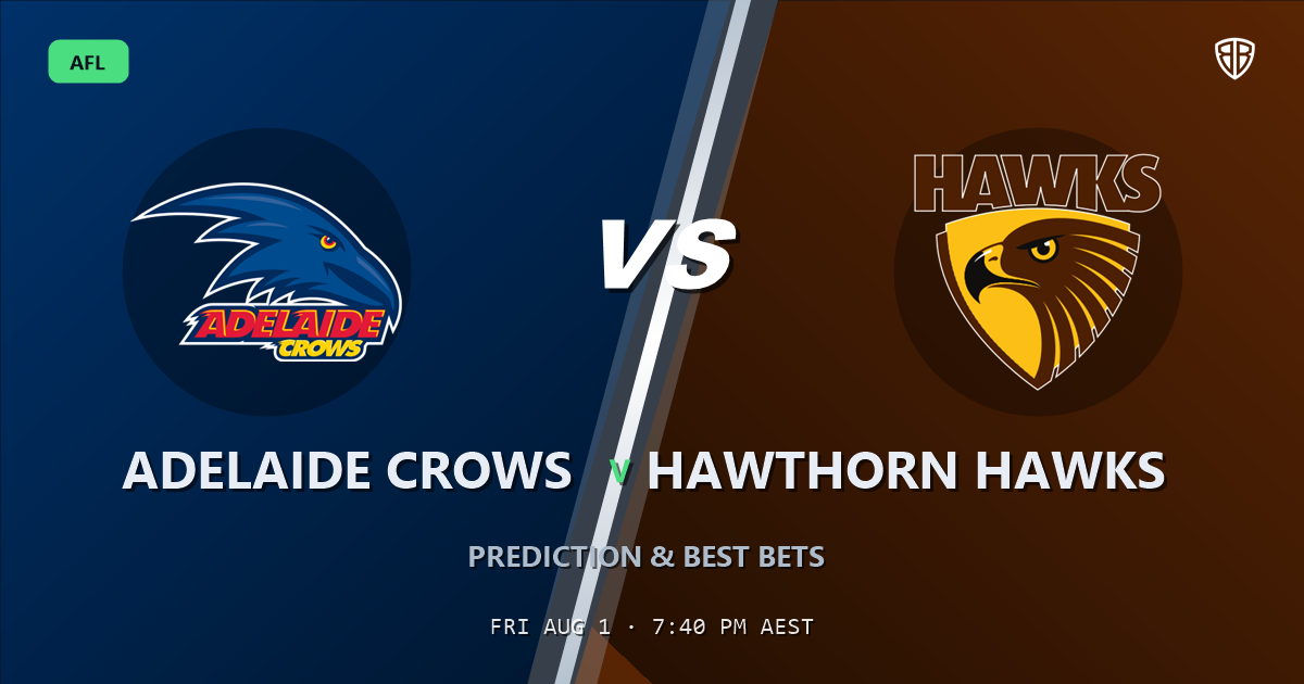 AFL news: Adelaide Crows vs Hawthorn Hawks Prediction & Picks (Izak Rankine Key Factor): Expert Footy Betting Guide