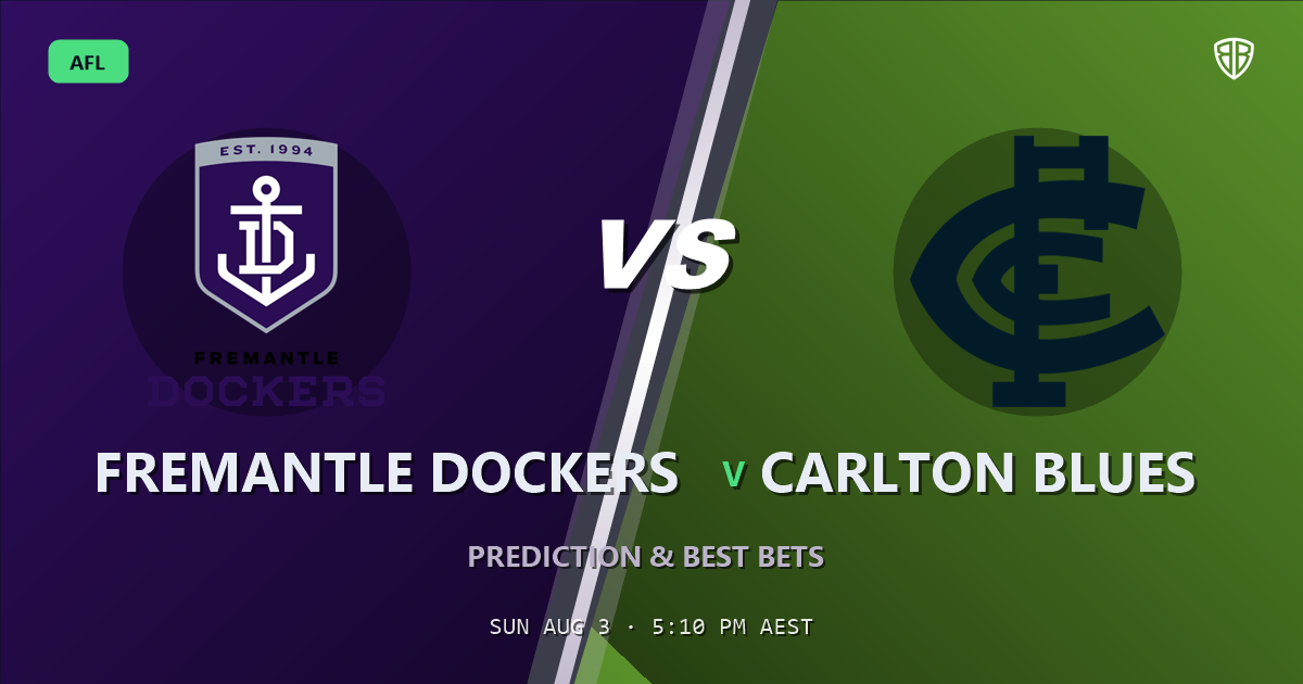 AFL news: Fremantle Dockers vs Carlton Blues Prediction & Picks (Murphy Reid Key Factor): Odds Analysis & Top Props