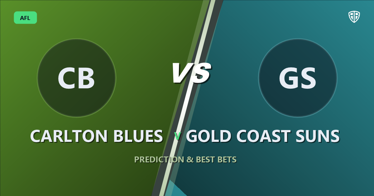 AFL news: Carlton Blues vs Gold Coast Suns Prediction & Picks (Ben Ainsworth Key Factor): Expert Footy Betting Guide